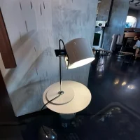 Oluce Coupè Lampada da Tavolo Bianco