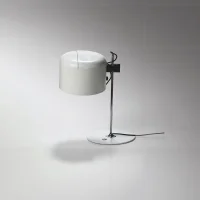 Oluce Coupè Lampada da Tavolo Bianco