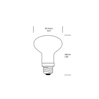 Lampadina LED 11W R125 stick satinata dimmerabile