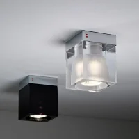 Fabbian Cube Ceiling Lamp In Crystal GU10 For Led
