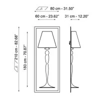 Flos Abajourd ' Hui Large Lampada da incasso a parete by Soft