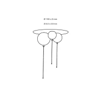 Brokis multiple connection ceiling canopy for Memory