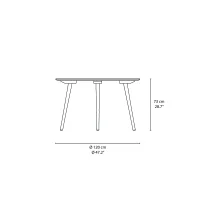 &Tradition In Between SK3-SK4 round dining table &Tradition In Between SK3-SK4 round dining table