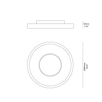 Vivida Hat led ceiling lamp