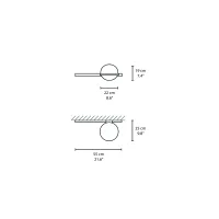 Vibia applique Palma luce singola