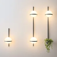 Vibia applique Palma luce singola e vaso