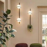 Vibia applique Palma luce singola e vaso