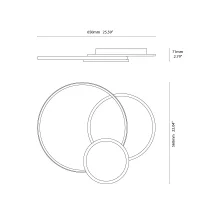 Vivida Eclipse lampada da parete o soffitto led