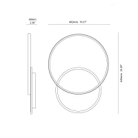 Vivida Eclipse lampada da parete o soffitto led
