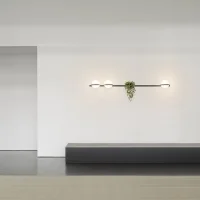 Vibia wall lamp Palma triple light and vase ​