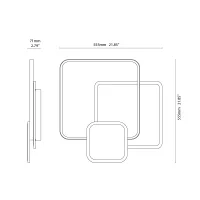 Vivida Decline lampada da parete o soffitto led