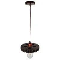 Ceiling Pendant Lamp E27 Copper Vintage Industrial Style Gear Ceiling Pendant Lamp E27 Copper Vintage Industrial Style Gear