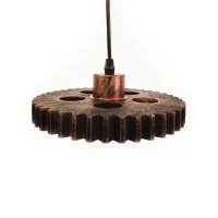 Ceiling Pendant Lamp E27 Copper Vintage Industrial Style Gear Ceiling Pendant Lamp E27 Copper Vintage Industrial Style Gear