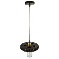 Ceiling Pendant Lamp E27 Bronze Vintage Industrial Style Gear
