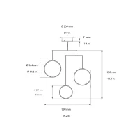 DCW Focus led chandelier