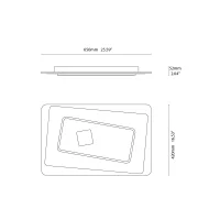 Vivida Brighton led wall or ceiling lamp