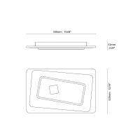 Vivida Brighton led wall or ceiling lamp