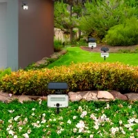 Bot Lighting Yuma solar LED outdoor spotlight with spike