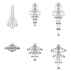 Vibia Wireflow Chandelier