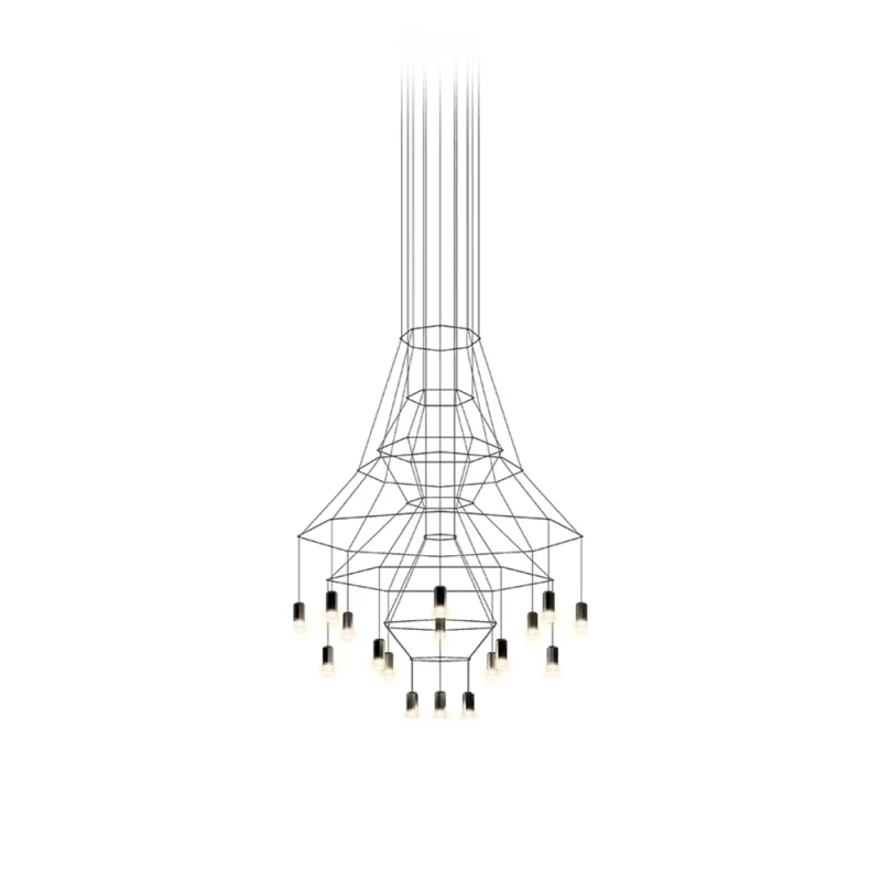 Vibia Wireflow Chandelier lampadario Vibia Wireflow Chandelier lampadario