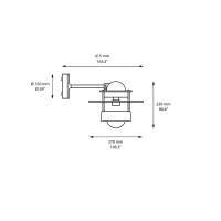 copy of Louis Poulsen Nyhavn Wall Lamp Applique for Outdoor