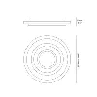 Vivida Delia led wall or ceiling lamp smart