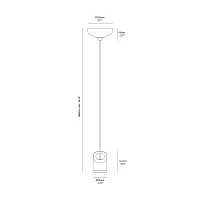 Vivida Bag 1 light led suspension lamp