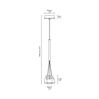 Vivida Bag 3 lights led suspension lamp