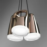 Vivida Bag 3 lights led suspension lamp