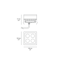 Flos C-Me Square 100 incasso led IP67