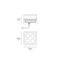 Flos C-Me Square 100 incasso led IP67