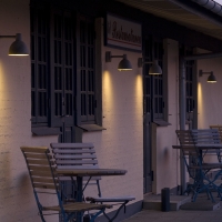 Louis Poulsen Toldbod 155 outdoor wall lamp