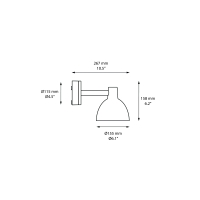 Louis Poulsen Toldbod 155 outdoor wall lamp