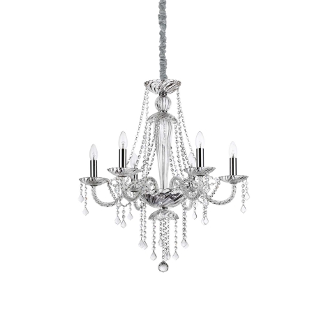 Ideal Lux Amadeus suspension lamp in crystal