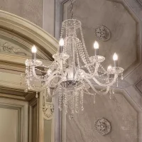 Ideal Lux Amadeus suspension lamp in crystal