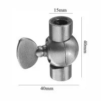 Copper color joint with tige M10X1 accessory for lamp holders