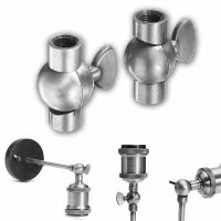 Copper color joint with tige M10X1 accessory for lamp holders