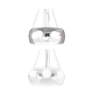 Ideal Lux Audi-10 suspension lamp in blown glass