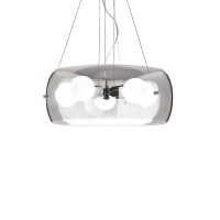 Ideal Lux Audi-10 suspension lamp in blown glass