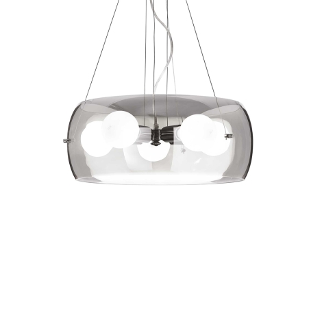 Ideal Lux Audi-10 suspension lamp in blown glass