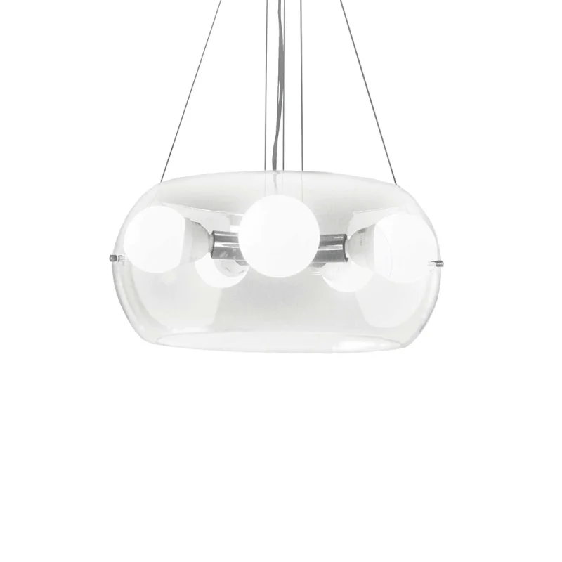 Ideal Lux Audi-10 suspension lamp in blown glass Ideal Lux Audi-10 suspension lamp in blown glass