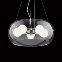 Ideal Lux Audi-10 suspension lamp in blown glass