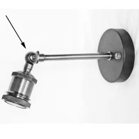 Copper color joint with tige M10X1 accessory for lamp holders