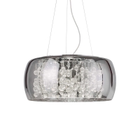 Ideal Lux Audi-80 suspension lamp in blown glass