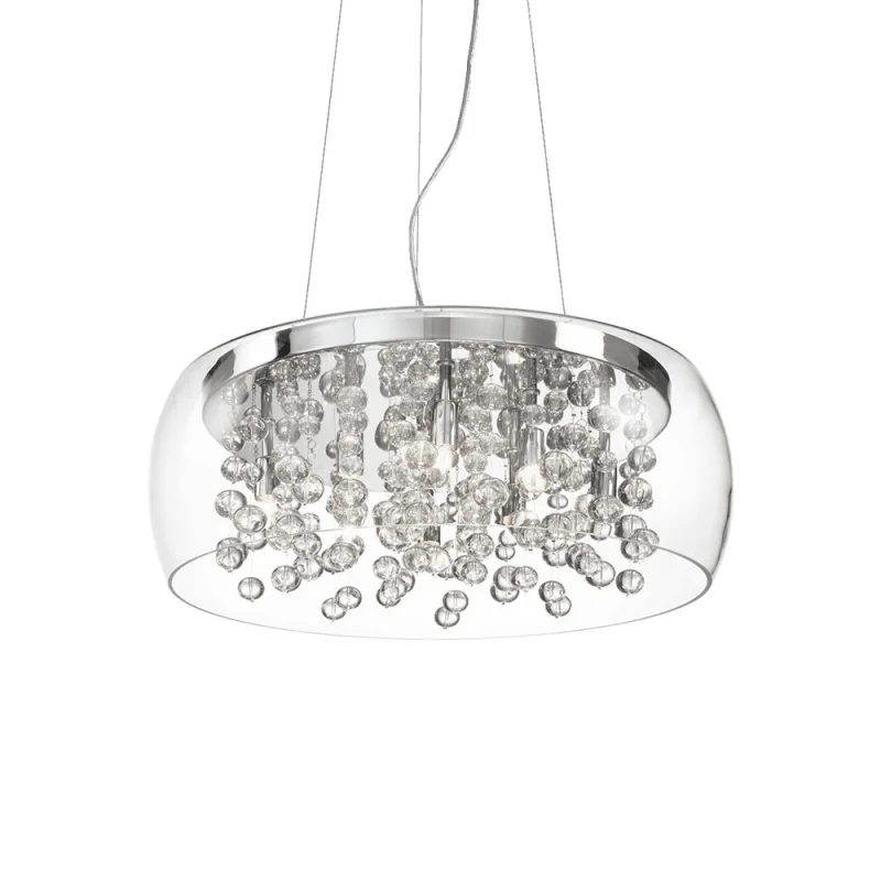 Ideal Lux Audi-80 suspension lamp in blown glass Ideal Lux Audi-80 suspension lamp in blown glass
