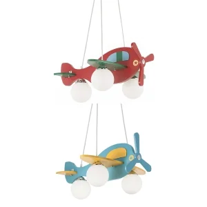 Ideal Lux Avion suspension lamp in wood