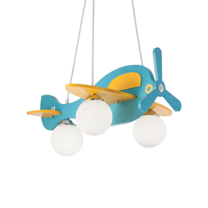 Ideal Lux Avion suspension lamp in wood Ideal Lux Avion suspension lamp in wood