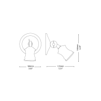 Ideal Lux Barber applique da parete orientabile