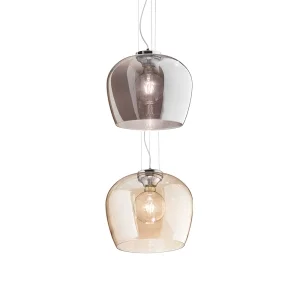 Ideal Lux Blossom lampada a sospensione in vetro soffiato
