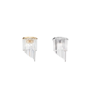 Ideal Lux Carlton wall lamp in crystal